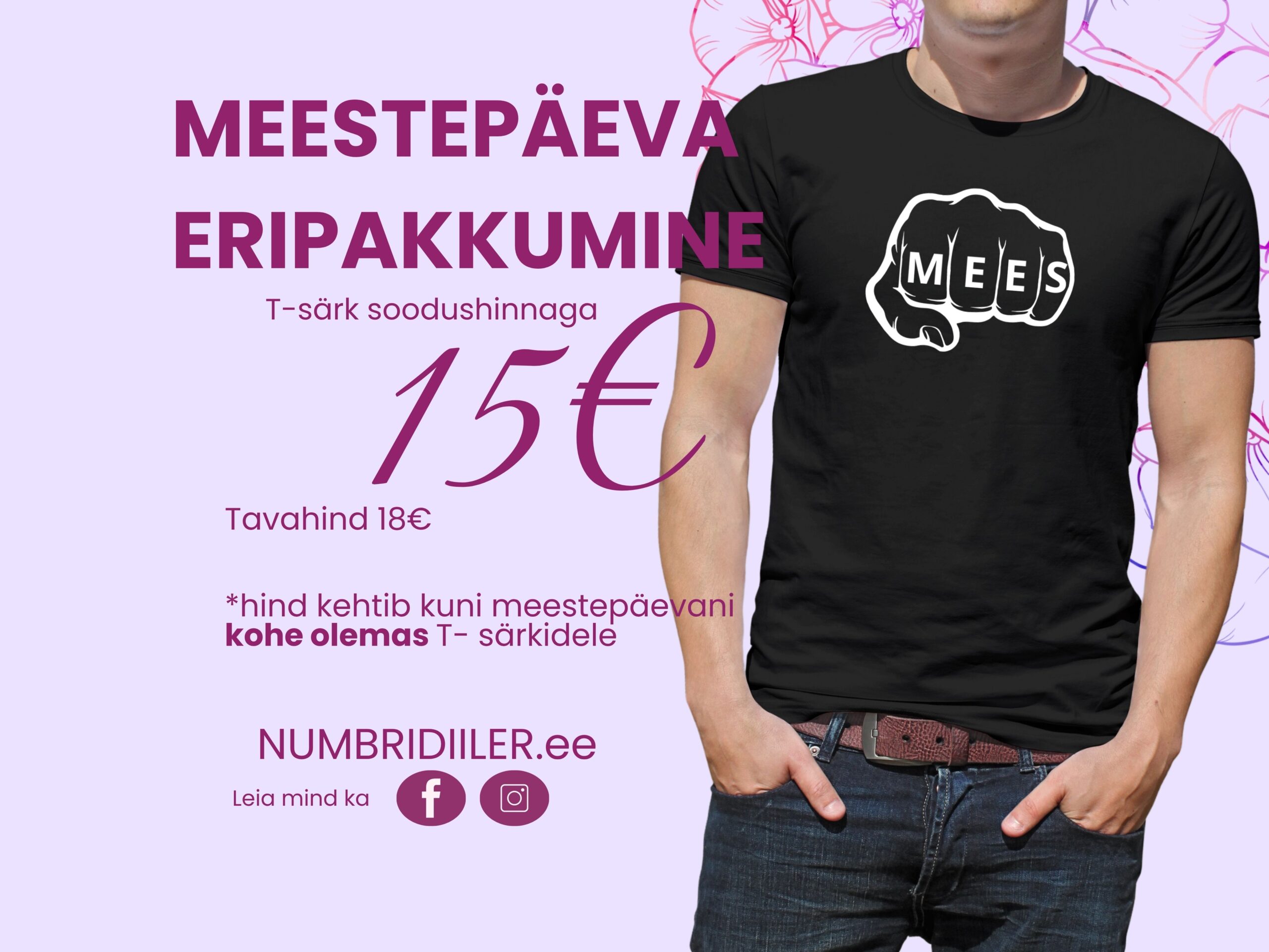 Meestepäeva kingitus T-Särk MEES